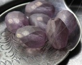 FIG FROST .. Premium Czech Faceted Glass Beads (3028-6)