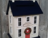 2013 Wedding Card Box Birdhouse Original Personalized -  Choose your Colors.