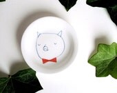 Tea bag holder - Pig with bow