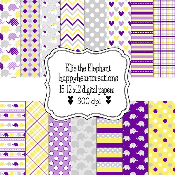 Digital Scrapbooking EllieTheElephant