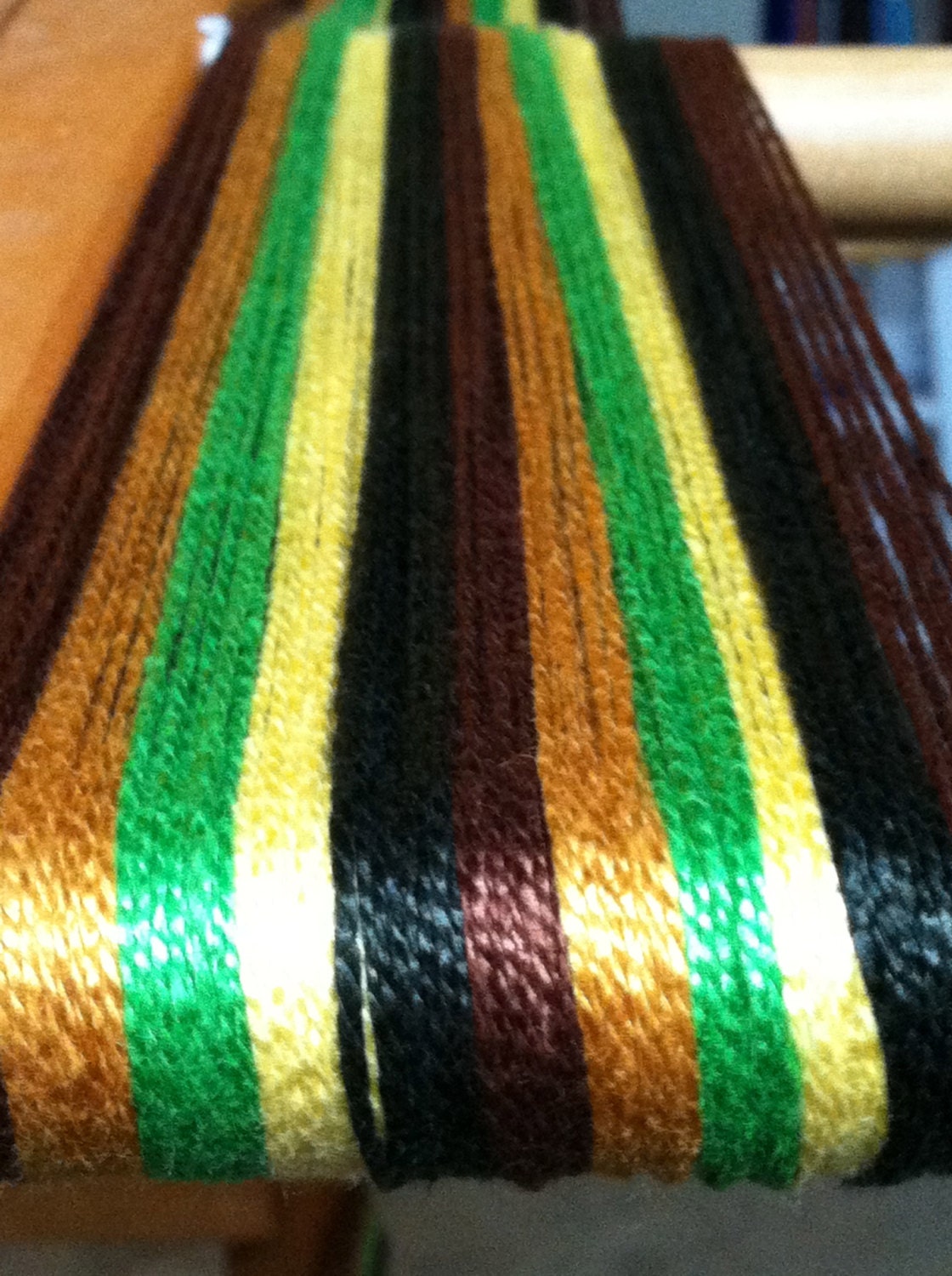 Weaving kit for striped towels/napkins/table runner.