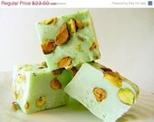 SALE Julie's Fudge - PISTACHIO ICE Cream - 12 Pieces (1lb)