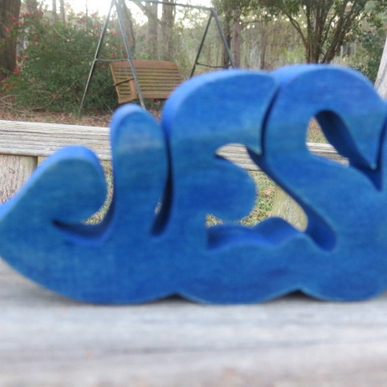 wooden jesus sign shelf sitter