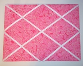 New memo board made with Lilly Pulitzer Pink Smooches fabric