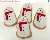 SALE Felt food Snowman Cookies Set Of 4 Great stocking stuffers. Felt food Play food Pretend food Perfect for play kitchens Il_170x135