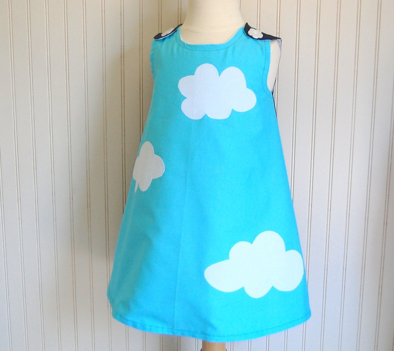 Hotch Potch Cloud Dress Jumper Sizes 12mos, 2T, 3, 4, 5, 6, 7 by The Trendy Tot
