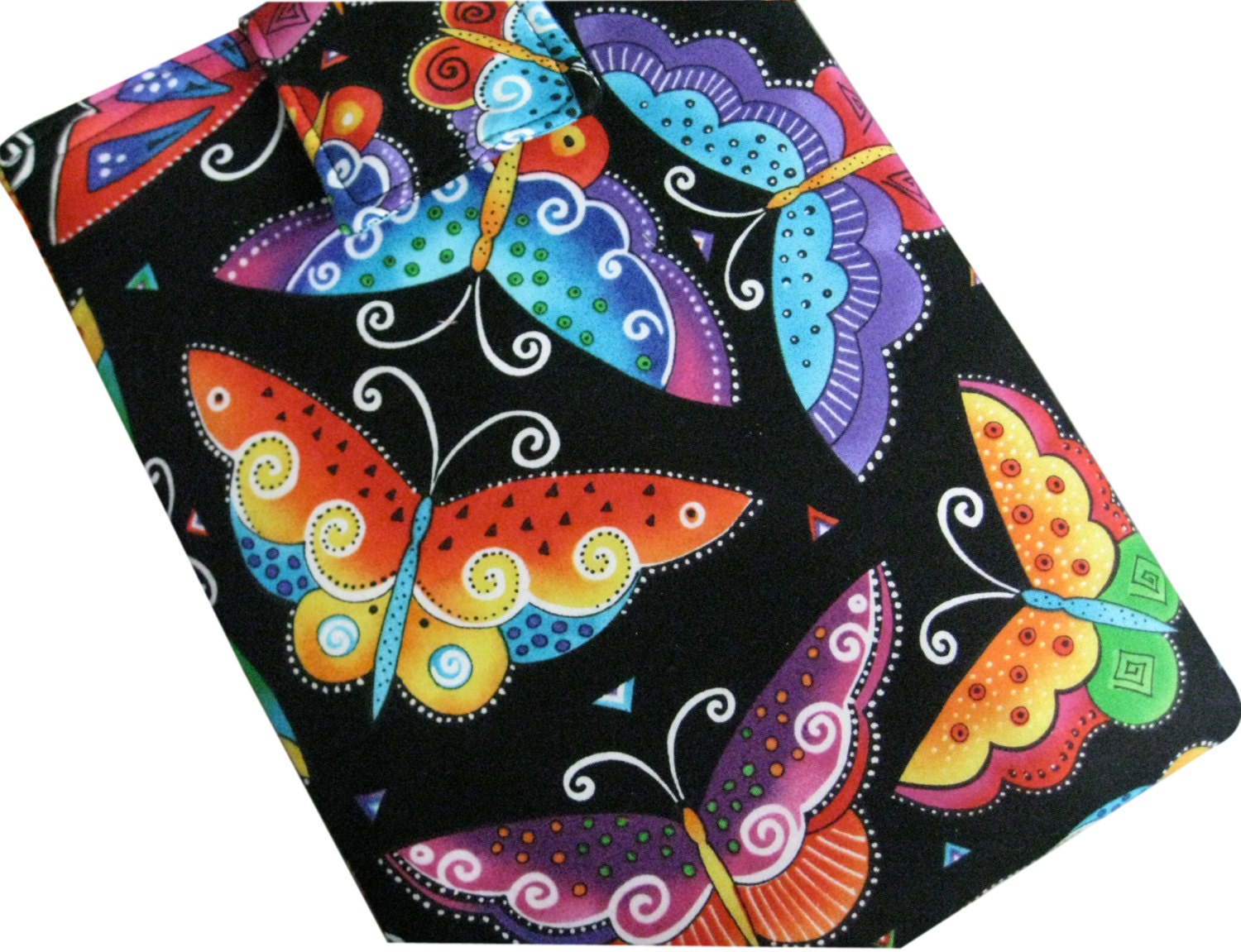 I-Pad or Tablet Padded Sleeve in Laurel Burch Butterflies Fabric - Sieberdesigns
