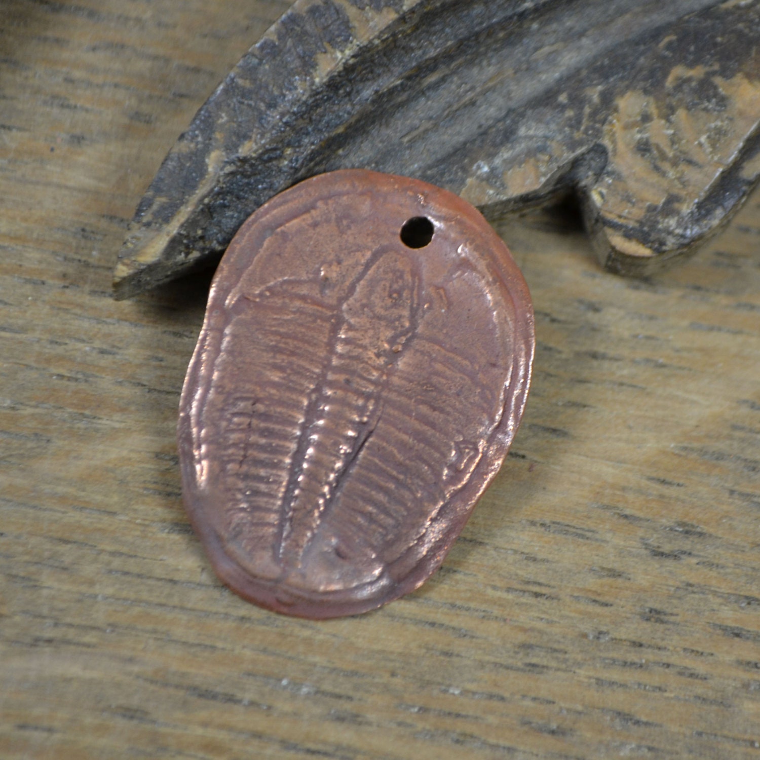 Handmade Copper Trilobite fossil  Pendant (1)