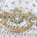 vintage french antique brass hardware---drawer pull