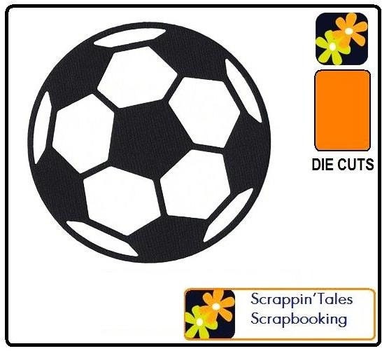 SOCCER Ball Sport Practice Goal Kick Game Field  2.00" (ST3114) Cardstock Die Cut Scrapbooking  Embellishment(s)