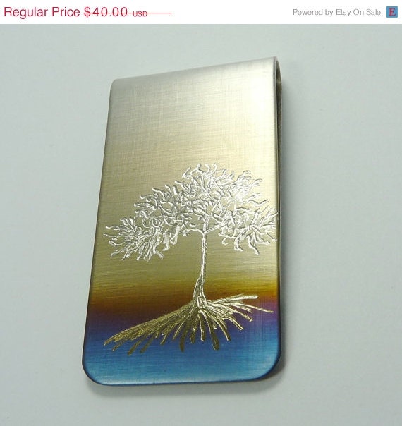 ON SALE TREE of Life. Super Cool Money Clip by The Rave N Iron