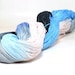 150 Yards Hand Dyed Thread Cotton Crochet Thread Size 10 3 Ply Specialty Thread Blue Pink Gray Grey Hand Painted Cotton Yarn