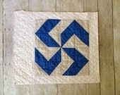 Sale Vintage Quilt Piece, Newborn Photography Basket Stuffer, Prop Set