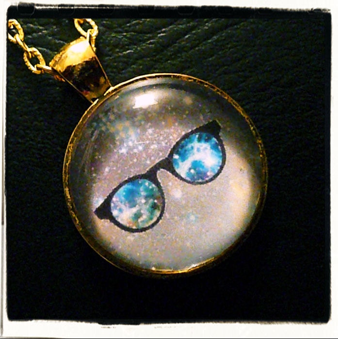 NEW Galaxy Nebula Sunglasses Necklace