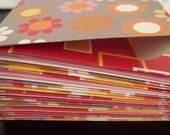 Business Cards Envelopes - Mini Envelopes - Gift Enclosure Handmade VARIETY PACK Set of 8 Thank You, Stationery Handmade by Annie42 on Etsy