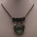 Prehnite and Bali Pendant