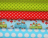 Knit 1/2 yard bundle euro gnomes and dots