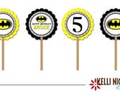 Batman Cupcake Toppers