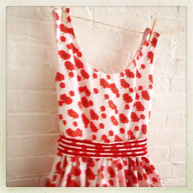 Wild Poppies...Tea Dress
