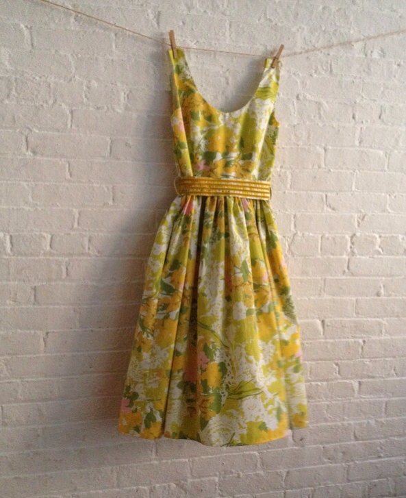 Dora (in mustard) ...custom Tea Dress