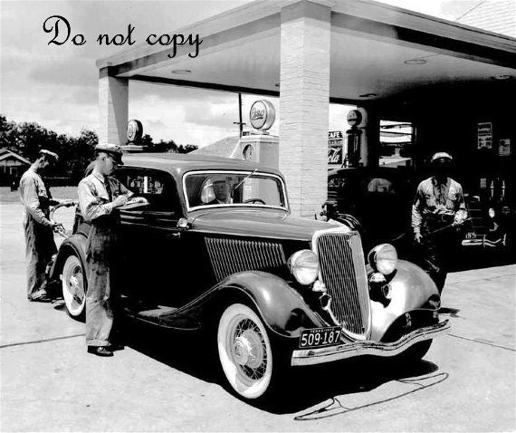 Digital Download-This is a wonderful photo from my old gas station collection of a 1934 Ford  gas-29-WW