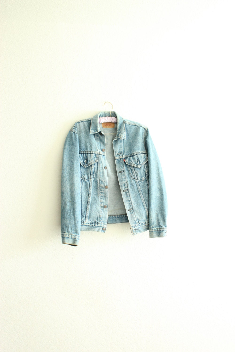 classic levis blue jean jacket s/m