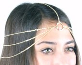 CHAIN HEADPIECE- chain headdress head chain