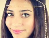 CHAIN HEADPIECE- chain headdress head chain