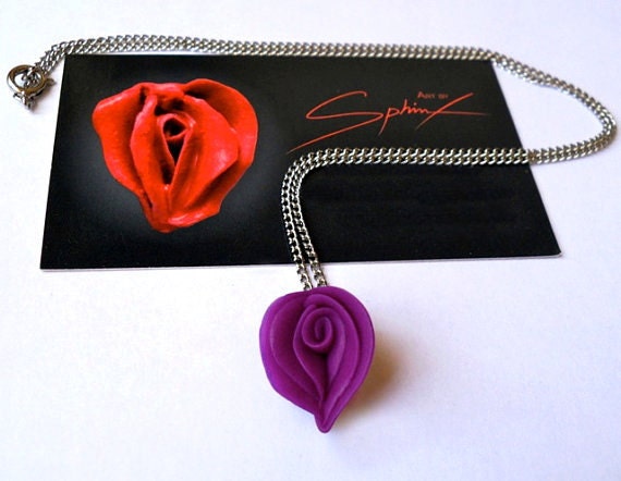 Erotic Flower Necklaces in Purple Passion