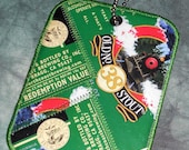 Luggage Tag frm Repurposed North Coast Brewing Old no. 38 Stout Beer Labels