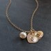 Two Heart necklace, gold initial necklace, couples initials necklace, best friends necklace, friendship necklace, sisters, husband and wife