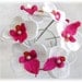 White Fuchsia Orchid Bridal Hair Pins, Phalaenopsis Orchid Hair Pins, Bridal or Bridesmaids Hair Accessory