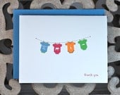 Baby Thank You Cards . Baby Shower Thank You Cards . Baby Shower Thank You Notes . Thank You Cards Baby - Baby Boy Onesies
