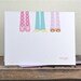 Pajama Stationery . Pajama Note Cards . Child Stationery - Patterned Pajamas