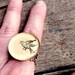 fly away: repurposed vintage bird illustration adjustable antiqued copper filigree ring