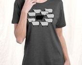 Black Sheep Design T-Shirt, Women's plus size grey heather vintage t-shirt, Mother's Day