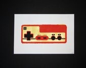 NES and Famicom Controller Screen Print Set