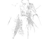 Limited edition Illustration --- Deconstruction series COAT
