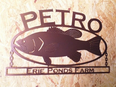 Custom Metal Fish Sign (Q9)