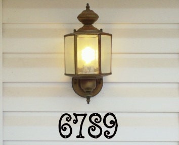 Set of Four ( 4" ) Metal House Number (GAW)