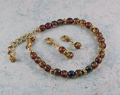 Points Tracker Calorie Calculator Counting Beadwork Bracelet Tortoiseshell Beads
