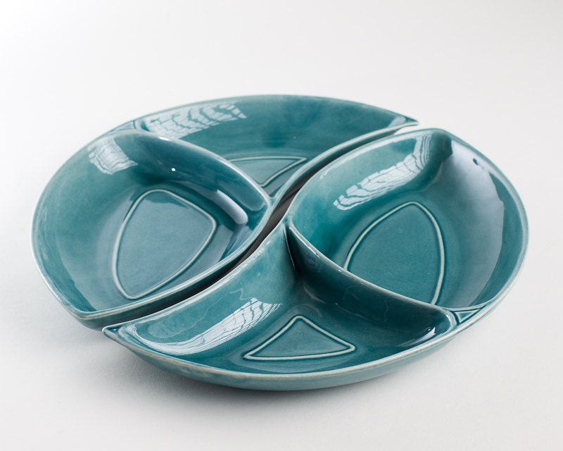 2 piece Belmar Pottery of California 407 Serving Dish Tray