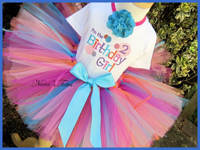 2rd Birthday, Ready to Ship, Im The Birthday Girl, Party Outfit,Birthday Tutu Set, Size 2yrs