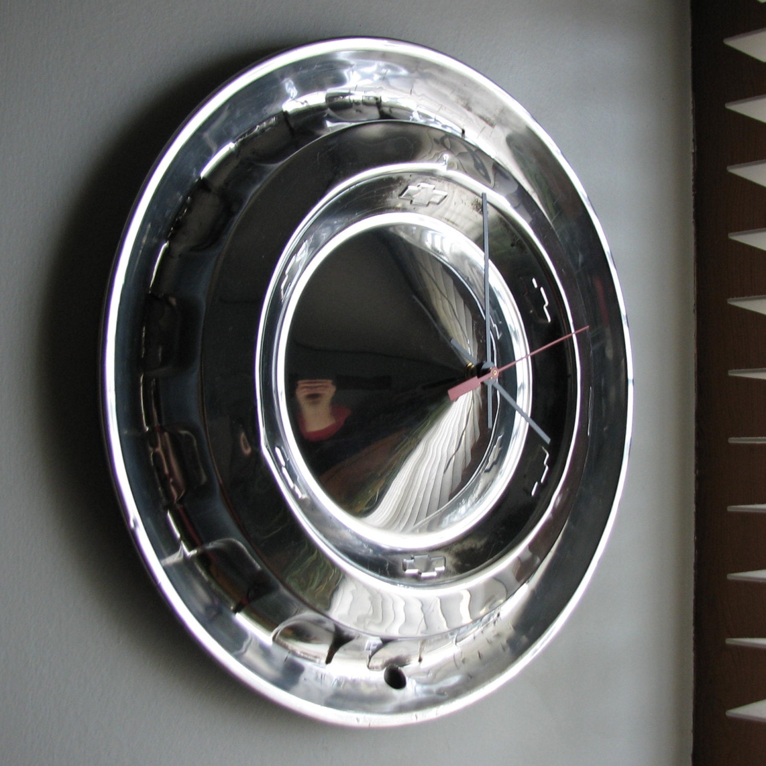 1956 Chevy BelAir Hubcap Clock no.1770