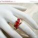 Summer Sale Vintage Copper ruby ring