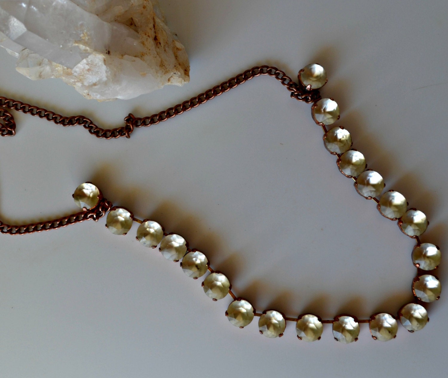 White Stones of Isis Necklace