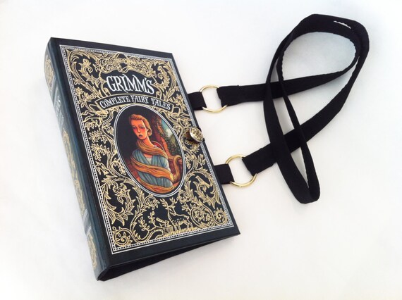 Grimms Complete Fairy Tales Book Purse - Leatherbound Book