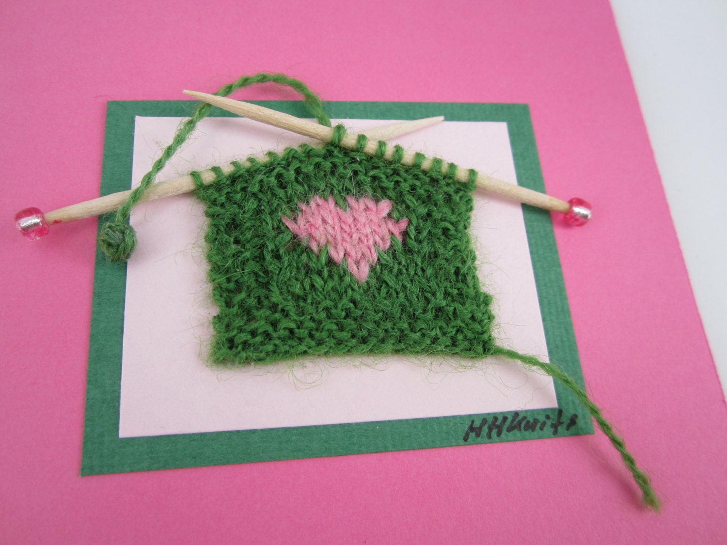 Pink Heart // Blank Card