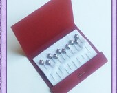Little Hearts - Decorative Sewing Pins - Pin Toppers - Dress up your Pincushion