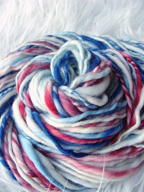 Handspun Yarn - Thick and Thin - Lil Hero